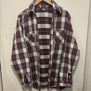 Big Mac - Vintage 1970’s Red and Black Plaid Flannel Shirt - size large